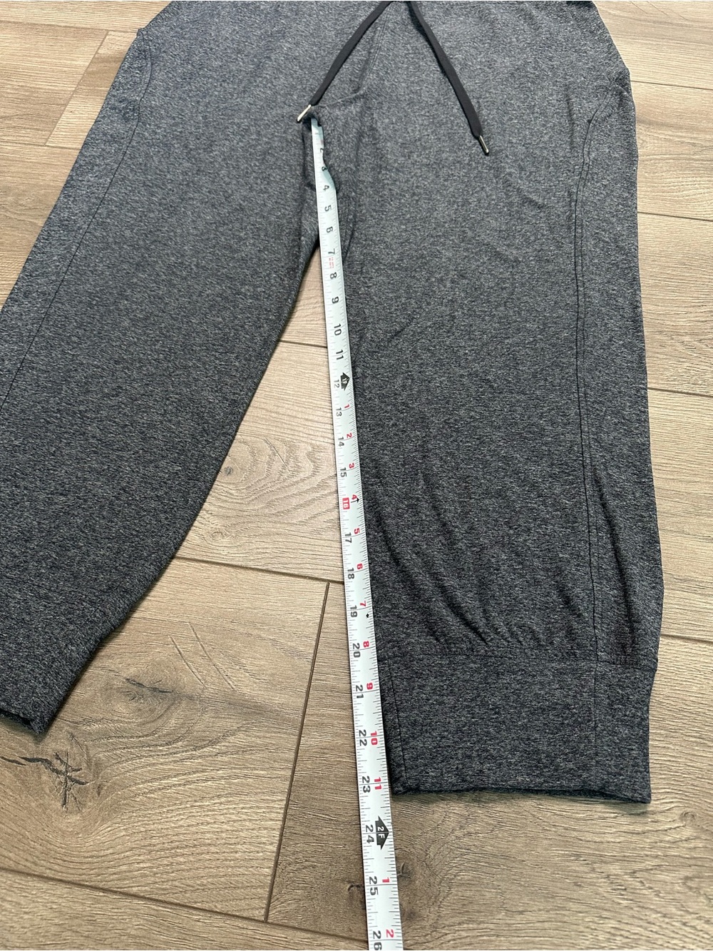 Lululemon Ready To Rulu High Rise Cropped Jogger Heathered Grey Black Size 12 - Picture 8 of 9